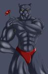  feline male muscles panther panther_caroso rose scar solo speedo star_fox underwear unknown_artist video_games 
