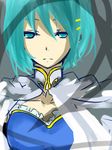  aine_(haibane) bad_id bad_pixiv_id blue_eyes blue_hair cape highres looking_down magical_girl mahou_shoujo_madoka_magica miki_sayaka sad short_hair solo 