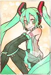  detached_sleeves hatsune_miku long_hair shinryou_rei solo thighhighs twintails very_long_hair vocaloid 