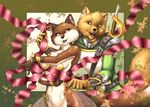  canine couple dancing female fox leaves male melika peta_hewitt rufus straight sword weapon 