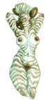  blush breasts equine female kabuki_homewood mane_hair nude pose pussy raised_arm solo zebra 