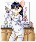  chemistry erlenmeyer_flask female glasses labcoat laboratory michele_light rat rodent science scientist solo 