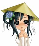  @_@ alice_soft blush bokunoryuugi conical_straw_hat daiteikoku femu_beko flower hat tears vietnamese_dress 
