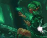  bad_id bad_pixiv_id blue_eyes boots fairy green_footwear green_hair green_hairband hairband kokiri pointy_ears saria short_hair solo the_legend_of_zelda the_legend_of_zelda:_ocarina_of_time yo_mo 