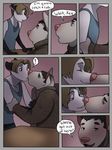  anthro canine comic dog duo english_text gay jailbird male mammal text 