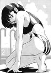  monochrome ranma_1/2 sweat swimsuit tagme tendo_akane 