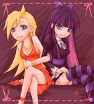  dress goth gothic panty_&amp;_stocking_with_garterbelt panty_(character) panty_(psg) smile stocking_(character) stocking_(psg) 