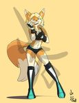  boots canine female fenrirb fox gloves midriff shorts solo tough watermark 