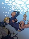  bubble highres kururi_(tekuteku) male_focus multiple_boys naruto naruto_(series) uchiha_sasuke underwater uzumaki_naruto 