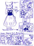  &hearts; &lt;3 bittersweet_candy_bowl blue_and_white blush bow canine cat clothing comic costume cute denied dialog dog dress feline female hair human lucario lucy lucy_(bcb) magical_girl_rucy-chan male mammal mario mario_bros mike mike_(bcb) monochrome nintendo pok&#233;mon pok&eacute;mon sad scared taeshi_(artist) text video_games wario 