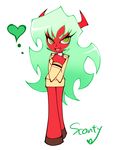  demon_girl horns panty_&amp;_stocking_with_garterbelt red_skin scanty scanty_(psg) smile 