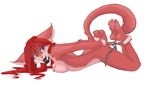  ball_gag bdsm bondage cat chain dildo feline female kitty_of_flame lazzydragon nude sex_toy solo 