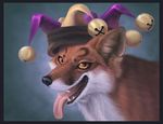  bells canine feral fox hat hibbary jester solo tongue trickster 