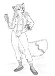 canine fareme female fox goldenfox sketch solo waistcoat 