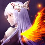  bad_id bad_pixiv_id bangs fiery_wings fujiwara_no_mokou profile solo touhou wings zatsu_shi 