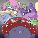  animal_crossing doubutsu_no_mori lowres nintendo pink_hair player_1 pokemon squirrel static static_(animal_crossing) vileplume villager_(doubutsu_no_mori) 