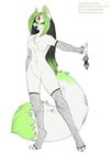  canine chest_tuft female fishnet gem melissa_o&#039;brien nude solo spider telara wolf 