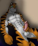  feline male nude penis solo strype tiger 