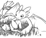  ambiguous_gender anal black_and_white dragon duo hiccup hiccup_(httyd) how_to_train_your_dragon human male mammal monochrome night_fury oral rimming sex toothless wings 
