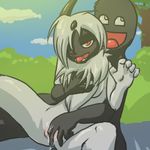  absol awesome_face breast_fondling breasts fingering fondling masturbation mutual_masturbation pok&eacute;mon pussy 