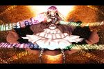  boots dress gradient_hair highres hijiri_byakuren kazetto letterboxed light_smile long_hair multicolored_hair scroll solo sorcerer's_sutra_scroll touhou yellow_eyes 