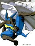  balls cum cum_in_mouth cum_inside eyes_closed fellatio knot lucario male marc_leonhardt masturbation nintendo nude oral oral_sex penis pok&#233;mon pok&eacute;mon raised_leg sex solo tail video_games 