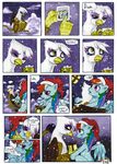  comic crookedtrees equine female feral friendship_is_magic gilda_(mlp) gryphon horse mammal my_little_pony pegasus pony rainbow rainbow_dash_(mlp) snow tears wings 