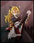  cherushi crowd feline female guitar millie music performing rocking_out solo tiger toony 