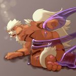  anthro arcanine biri bound butt canine ditto goldenfur goo hindpaw imminent_rape male mammal nintendo paws pok&#233;mon pok&#233;morph pok&eacute;mon riot41 solo tentacles video_games 