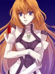  blue_eyes elhaym_van_houten gloves long_hair orange_hair pantyhose saikachi_(ogre_tree) solo uniform xenogears 