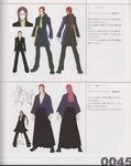  absurdres alternate_costume artbook ascot black_hakama glasses gloves hakama highres japanese_clothes karel_werfel male_focus non-web_source pink_hair senkou_no_ronde translation_request 