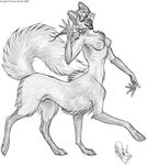  canine crosshatching en_passant herm intersex maned_wolf mayra_boyle nude oh_hai solo strutting taur turning waving wolftaur 