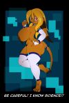  4_toes 5_fingers absurd_res allin anthro areola armwear big_breasts breasts clothing digital_media_(artwork) english_text eyewear female freckles glasses hair hi_res huge_breasts legwear long_hair scalie solo suirano text toes 