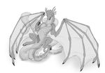  blush claws dragon female female_tentacle_monster feral greyscale hindpaw liquid male monochrome paws penetration penis plain_background scalie sefeiren sketch slime slither solo straight tail tentacle_monster tentacles white_background wings 