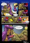  2009 anal avian balls comic falcon_mccooper falcon_mccooper_(character) gay locker_room male muscles penis reptilecynrik scalie sex sweat 