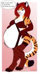  belly big_belly clothing felid female female_pred female_prey holding_belly legwear lingerie mammal mature_female oral_vore pantherine serona_shea solo stockings tenewuff thick_thighs tiger voluptuous vore 
