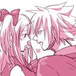  1girl blush couple fairy_tail hetero loke_(fairy_tail) lucy_heartfilia side_ponytail 