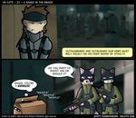  2002 aeris_(vg_cats) anthro cardboard_box cat comic leo_(vg_cats) scott_ramsoomair solid_snake vgcats 