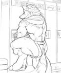  canine locker_room male muscles silver_fenrir solo underwear wolf 