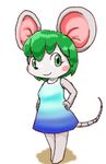  animal_crossing bree doubutsu_no_mori green_eyes green_hair lowres nintendo 