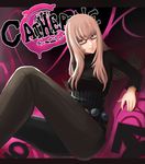  belt blonde_hair brown_eyes catherine_(game) chuppa_(katotsuba) glasses katherine_mcbride legs letterboxed long_hair long_legs nail_polish semi-rimless_eyewear solo under-rim_eyewear 