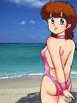  80s brown_hair child kazuki_mai loli magical_girl mahou_no_star_magical_emi oldschool swimsuit teen teenage 