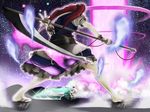  bad_id bad_pixiv_id battle duel ghost konpaku_youmu multiple_girls onozuka_komachi scythe tokoroten_(hmmuk) touhou 