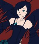  female goth human oekaki solo wings 