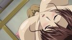  animated animated_gif blush bouncing_breasts breasts brown_hair huge_breasts nipples yama-hime_no_mi 