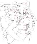  boob_squish breasts canine fox fur grope hair hug huge_breasts licking sex sindoll sweat tongue wolf 
