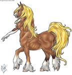  centaur equine equitaur female hooves horse mayra_boyle nude profile solo taur 