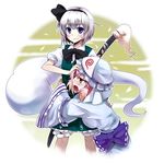  bloomers blue_eyes ghost hairband hat hitodama hug katana kiji_(manekinuko-tei) konpaku_youmu konpaku_youmu_(ghost) multiple_girls pink_eyes pink_hair saigyouji_yuyuko scabbard sheath silver_hair smile sweatdrop sword tassel tears touhou underwear vest weapon white_hair yuri 