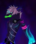  canine glow glowing male mammal novabulff rave solo wolf 