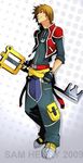  keyblade kingdom_hearts male sora weapon 